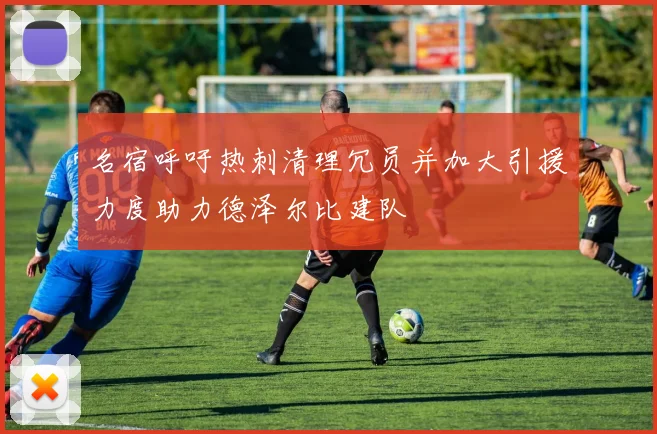 名宿呼吁热刺清理冗员并加大引援力度助力德泽尔比建队